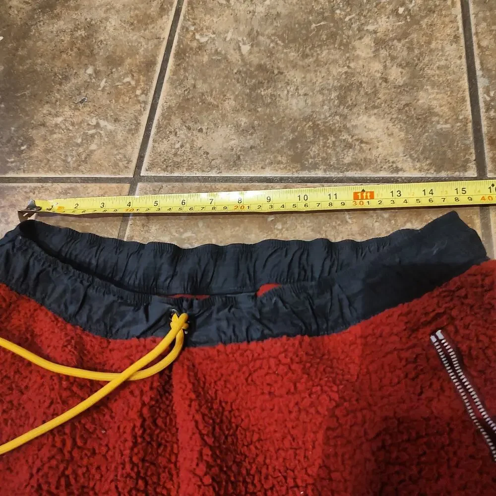 Jordan Red Fleece Pants Size L Large Sweatpants Vintage